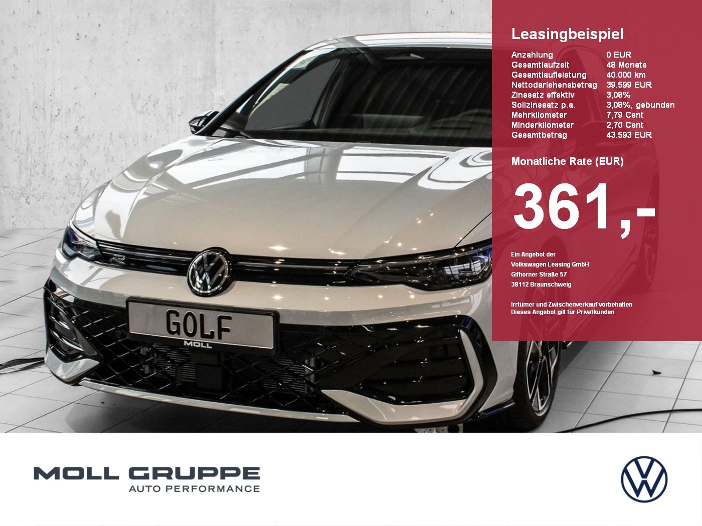 Volkswagen Golf R-Line 1.5 l eTSI OPF DSG ACC AHK AUT FLA