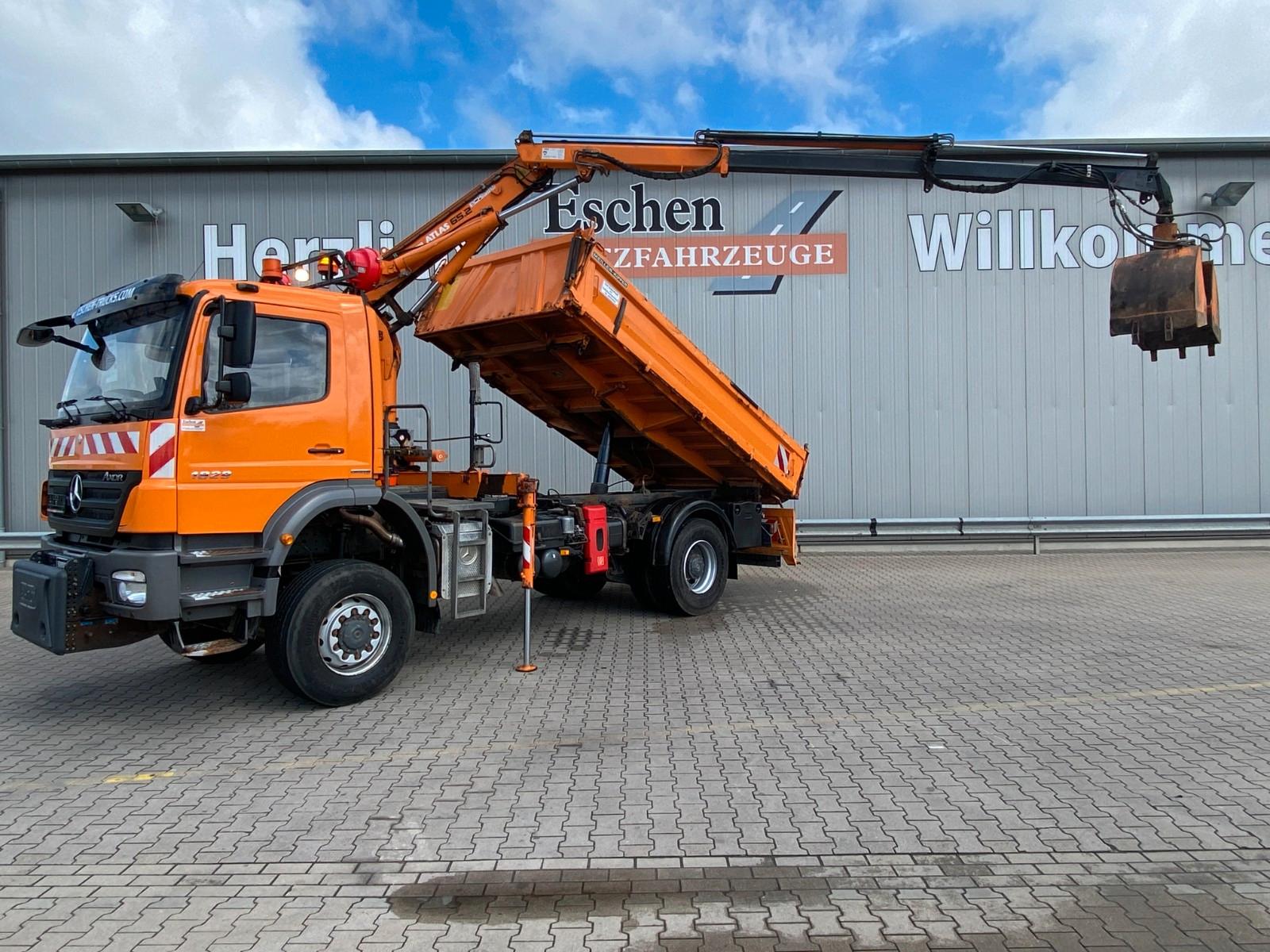 Mercedes-Benz Axor 1829 4x4 AK Allrad*Kran Atlas 65.2-A2*Funk