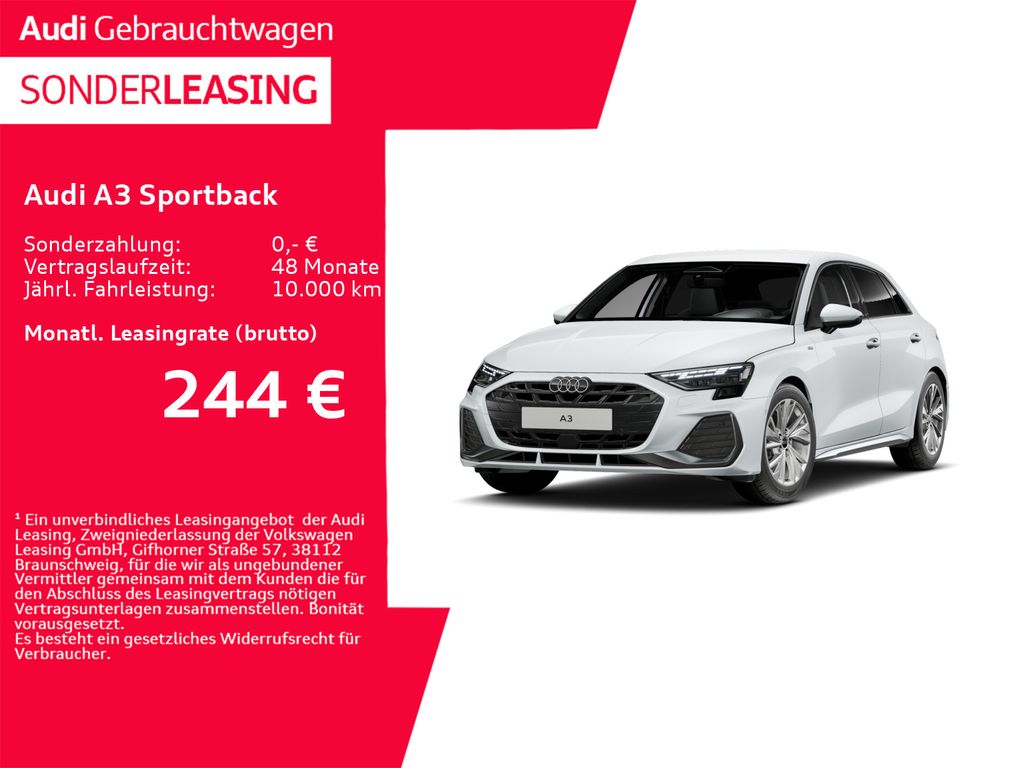 A3 Sportback S line 35 TFSI 110 kW S tronic RFK