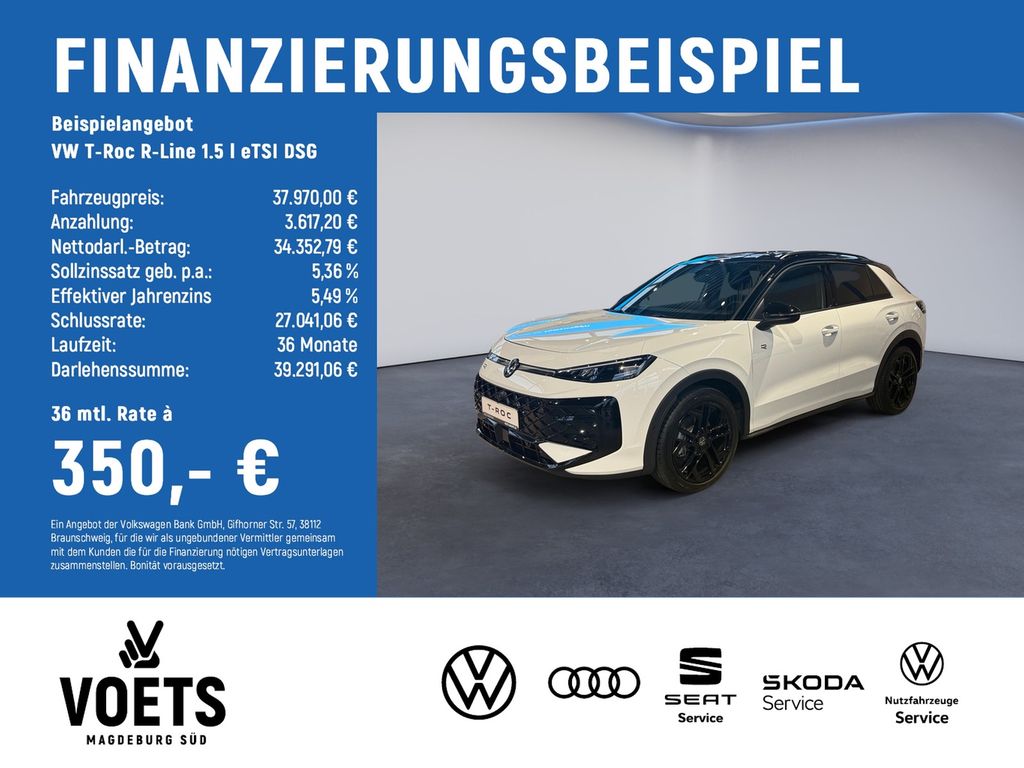 T-Roc R-Line 1.5 l eTSI DSG NAVI+HUD+MatrixLED
