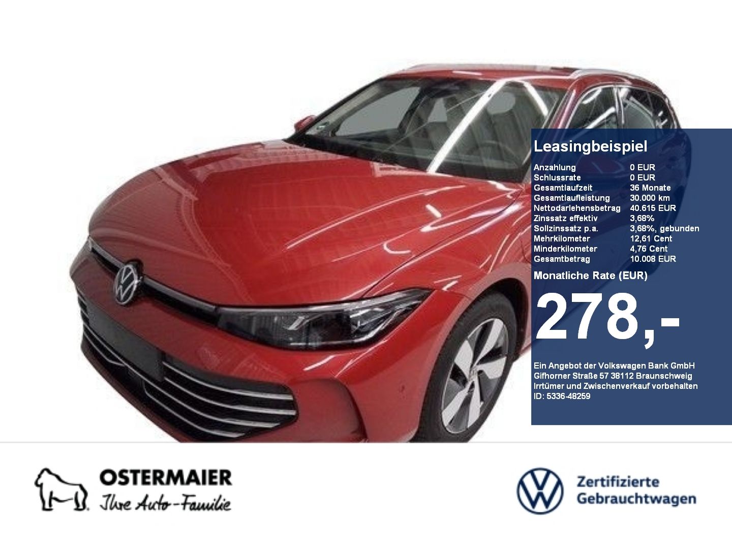 Volkswagen Passat Variant ELEGANCE 1.5eTSI 150PS DSG HYBRID