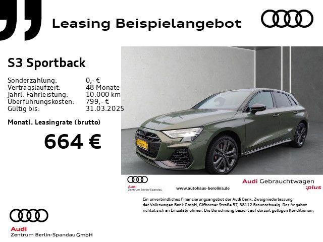 Audi S3 Sportback *MATRIX*PANO*SONOS*Opt.-Schwarz+*