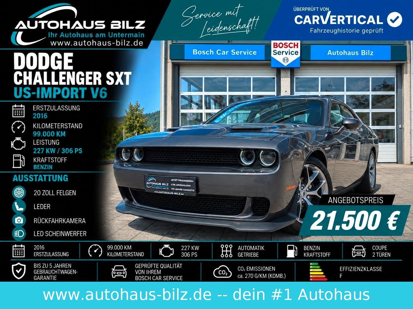 Dodge Dodge Challenger SXT*20Zoll*Leder*Navi*Kamera*Top*