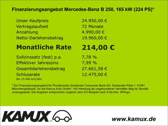 Mercedes-Benz B 250 7G-Tronic Progressive+LED+NAVI+VIRTUAL