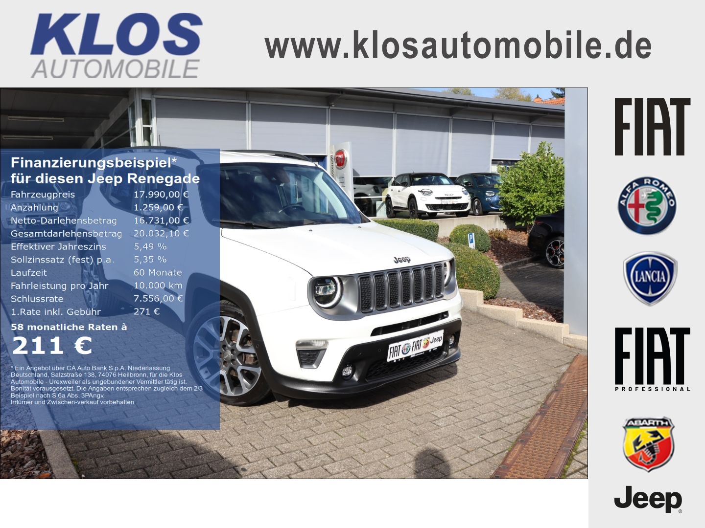 Jeep Renegade S 1.5 e-HYBRID GSE DCT LED NAVI PARK WI