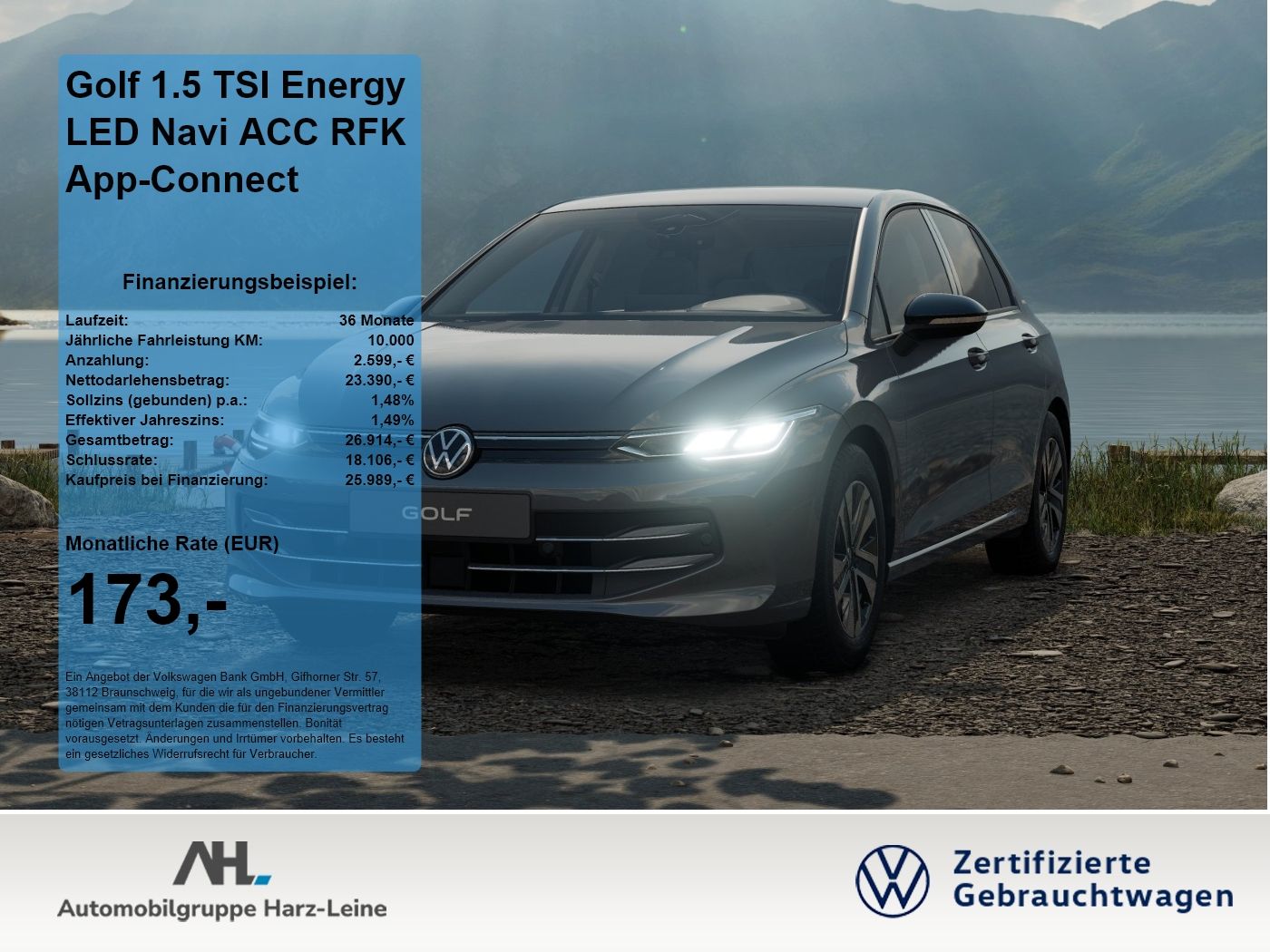 Volkswagen Golf 1.5 TSI Energy LED Navi ACC RFK App-Connect