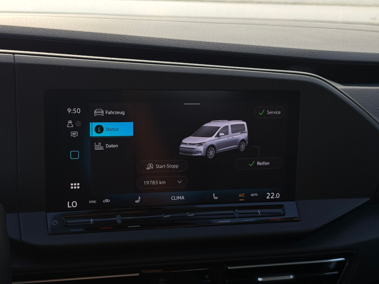 Fahrzeugabbildung Volkswagen Caddy Life ACC AHK Blis Navi LED Kamera SHZ