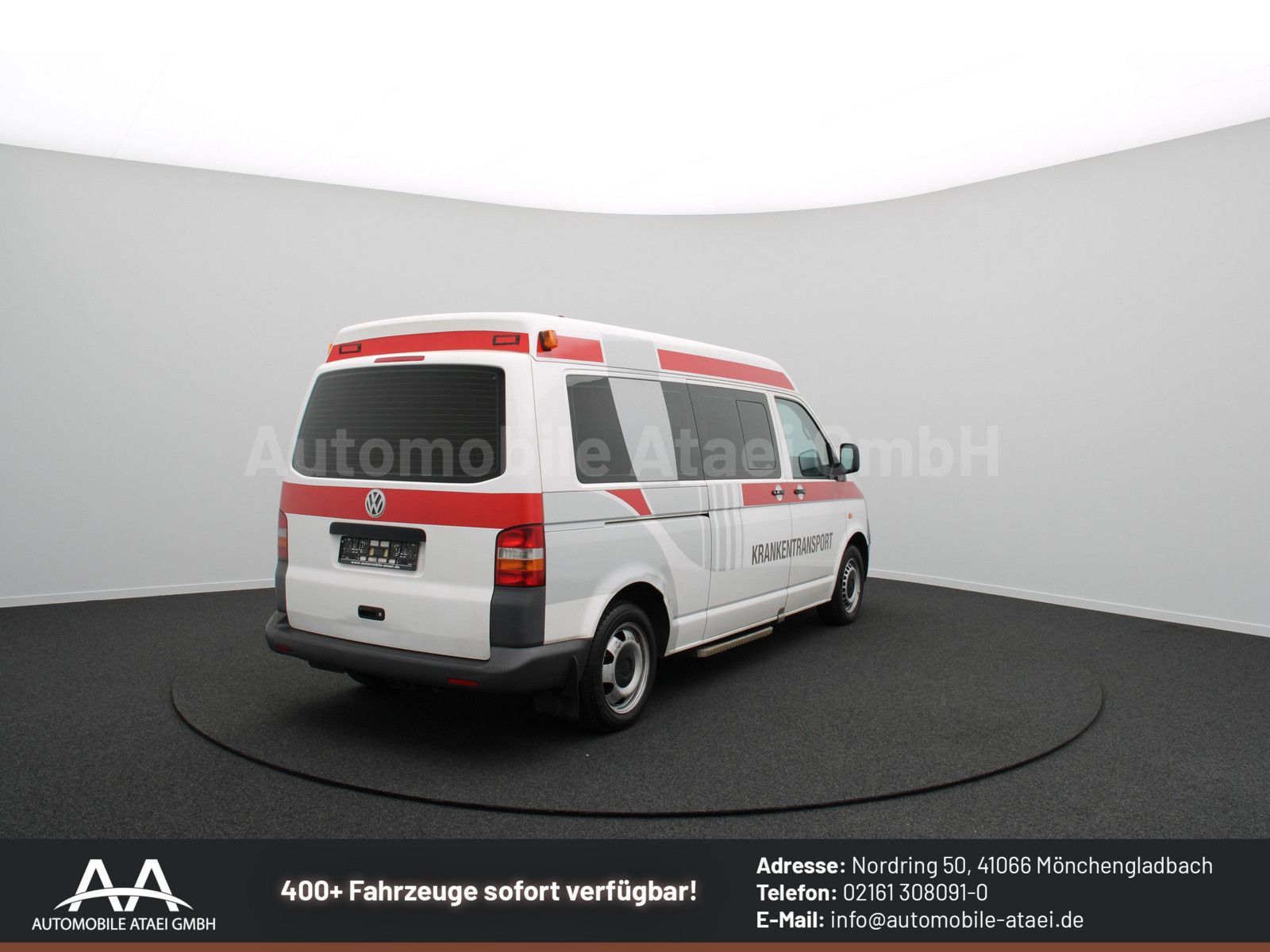 Fahrzeugabbildung Volkswagen T5 Transporter 2.5 TDI *KTW* 1.Hand+ Klima 9558