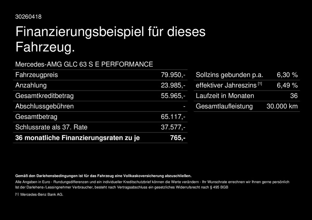 Fahrzeugabbildung Mercedes-Benz GLC 63 S E PERFORMANCE HAL 360 Fahrassist+ AHK