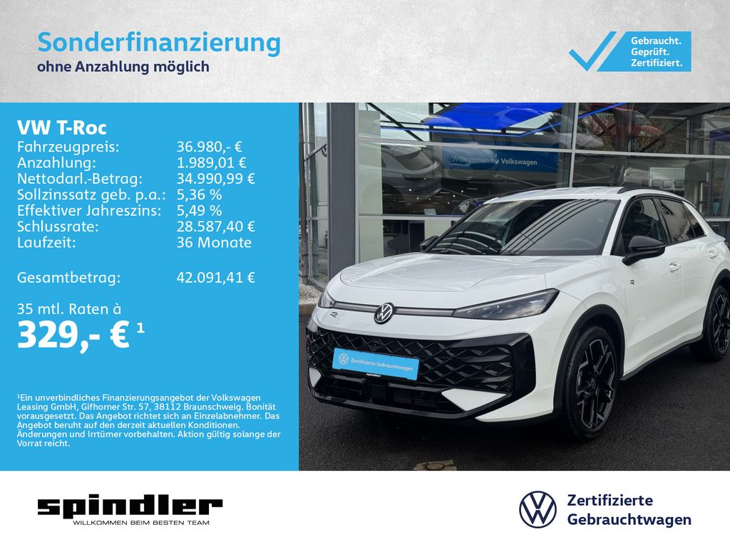 T-Roc R-Line 1.5eTSI DSG / IQ.Drive, Matrix, HuD