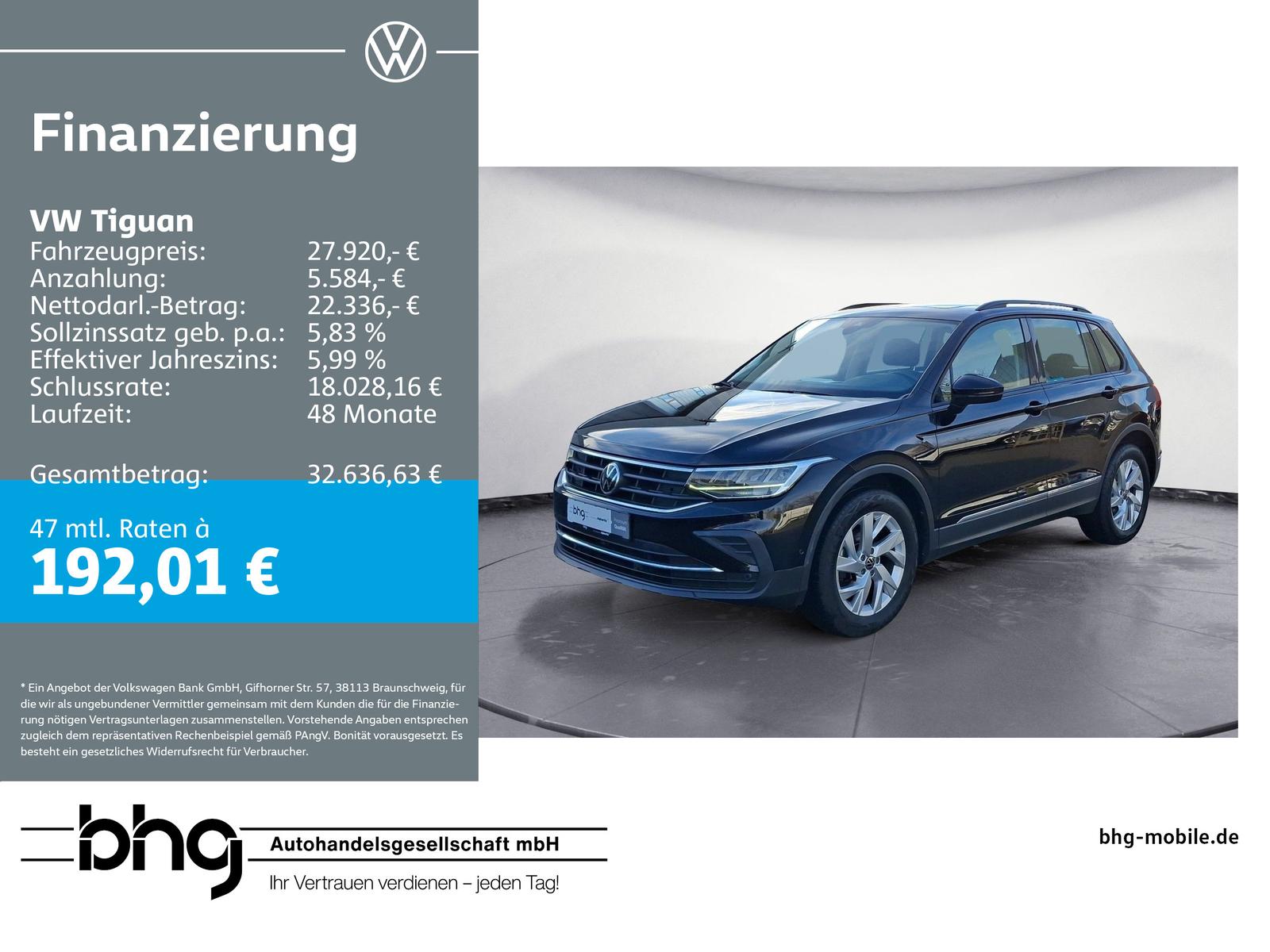 Volkswagen Tiguan 2.0 TDI DSG 4MOTION DSG LIFE #PANO #HEAD-
