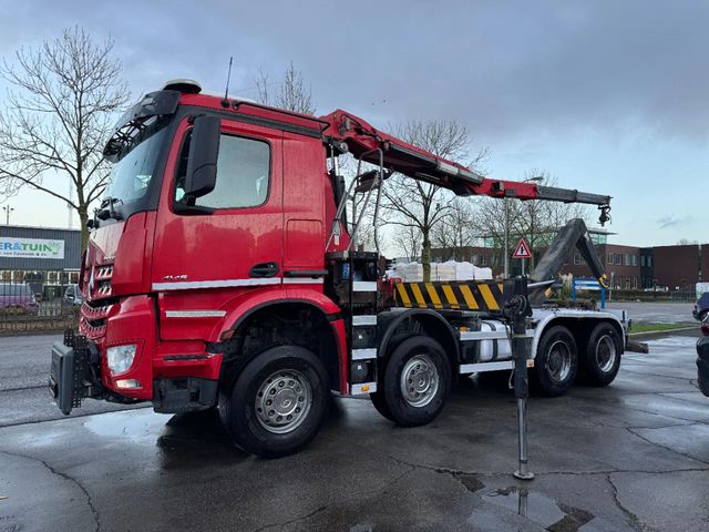 Mercedes-Benz Arocs 4145 8X4 - HMF 2243-Z2 CRANE + REMOTE + HY