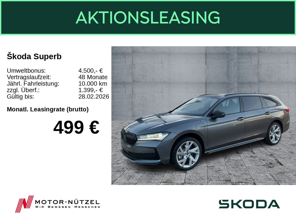 Superb Combi Sportline 1,5 TSI iV CANTON PANO