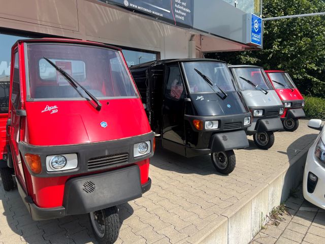 Piaggio APE 50 Kasten in rot,schwarz, grau