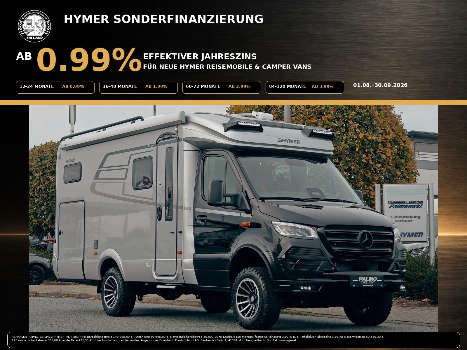 Fahrzeugabbildung HYMER / ERIBA / HYMERCAR HYMER ML-T 580 4x4 RSX ONE 2026 by palmo