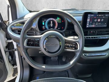 Fiat 500C e Cabrio 42kWh blaues Dach Klima+SHZ+Carpla