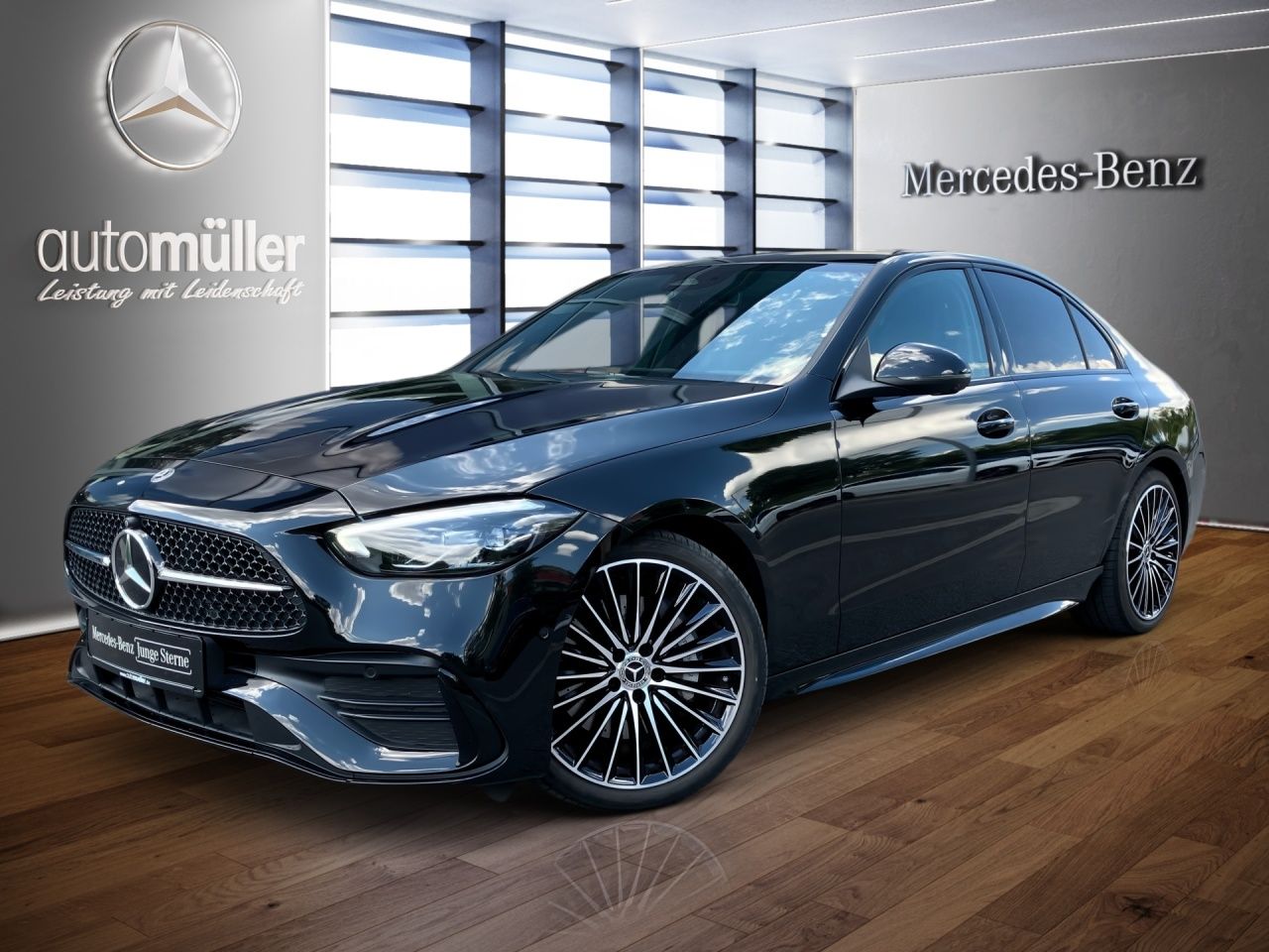 Mercedes-Benz C 180 AMG+NIGHT+BURMEST+19''+LENKRADHEIZ+360°