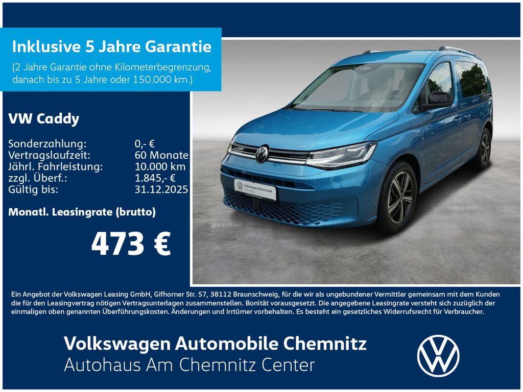 Caddy GOAL 5-Sitzer 2,0 l TDI DSG KR *17Z*LED*