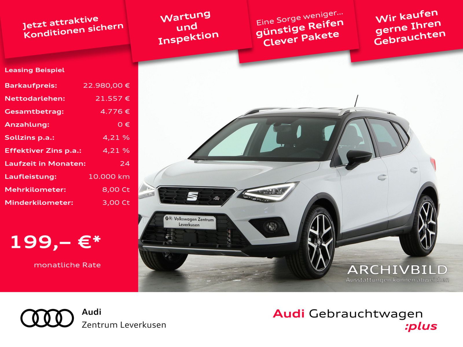 Seat Arona 1.0 TSI FR KLIMA PDC SHZ NAVI ACC LED