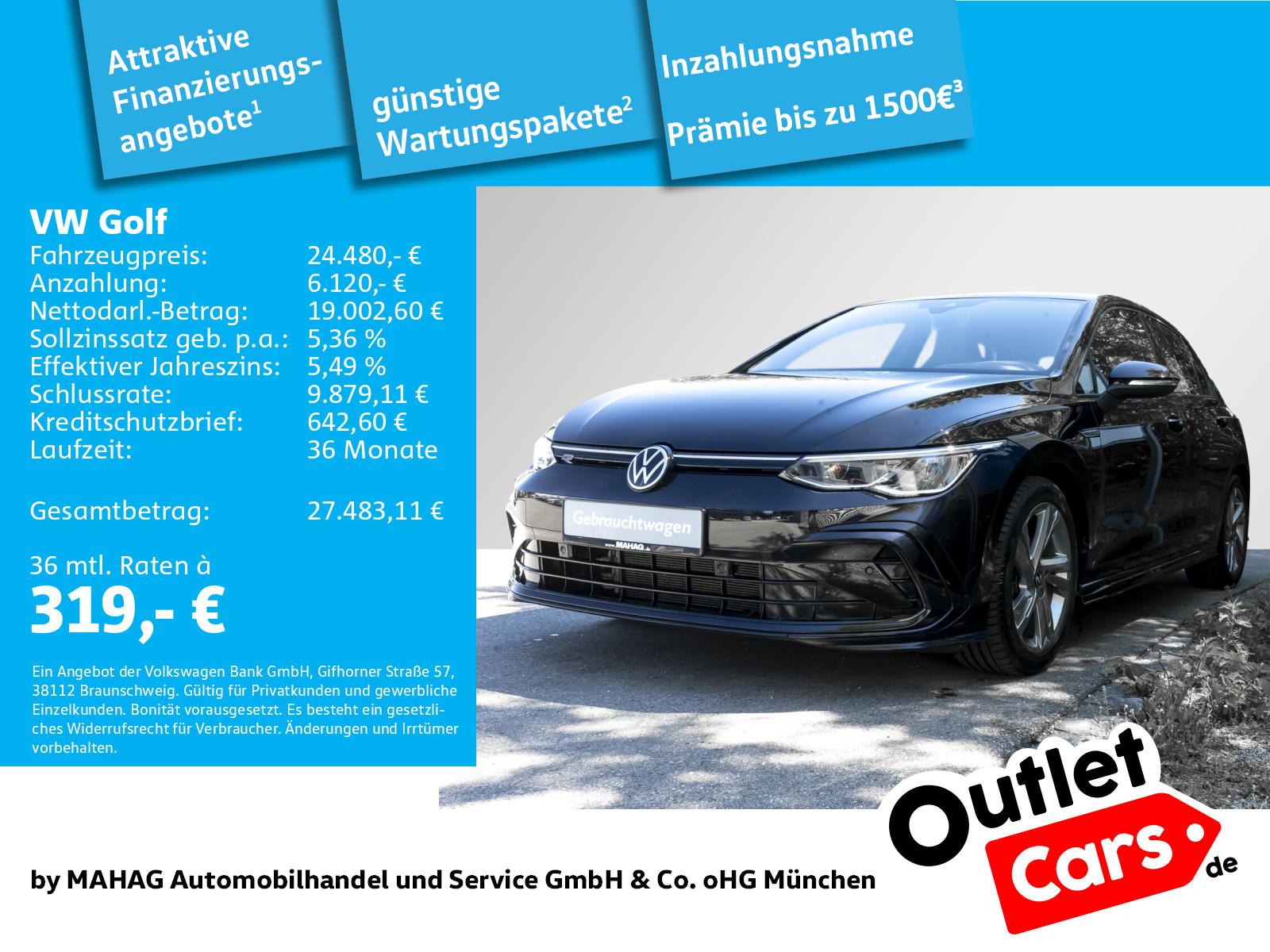 Volkswagen Golf VIII R-Line 1.5 eTSI LED Navi ParkPilot App
