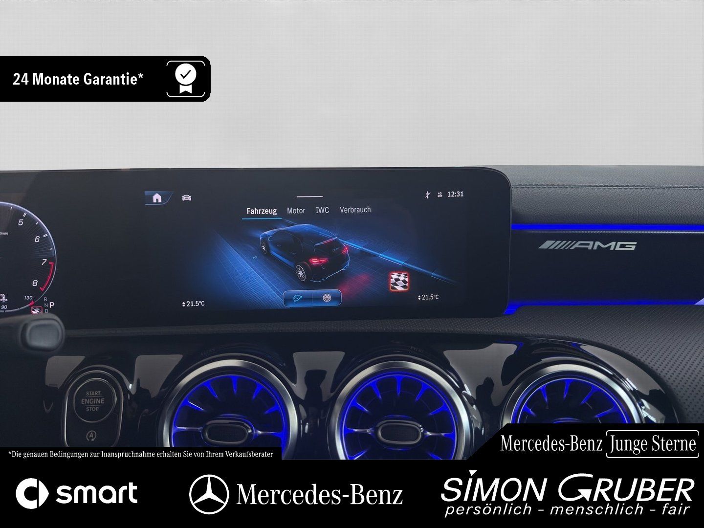 Fahrzeugabbildung Mercedes-Benz A 45 S 4M AMG Pano Leder HUD Burm MBeam Driver 3