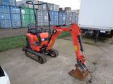 Kubota K 008 - 3 Verstellfahrwerk nur 1183 / h mit Löff