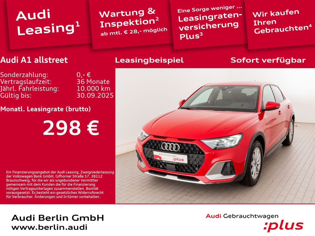 A1 allstreet 30 TFSI S tr. LED PDC NAVI VIRTUAL