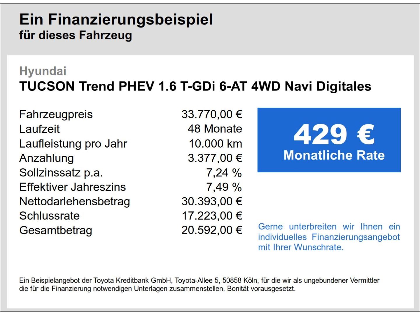 Fahrzeugabbildung Hyundai Tucson Trend PHEV 1.6 T-GDi 6-AT 4WD Navi Digita