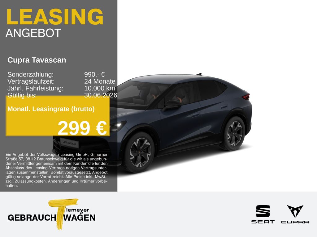 Cupra Tavascan ENDURANCE SUPERSPORT PARKLENK WÄRMEPUMP