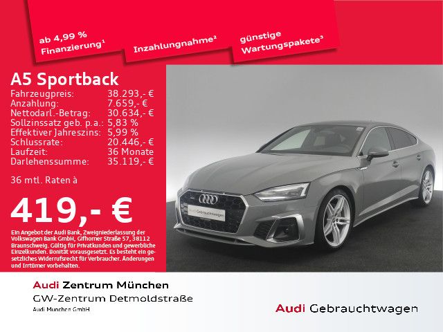 Audi A5 Sportback 40 TFSI qu. S tronic S line Virtual