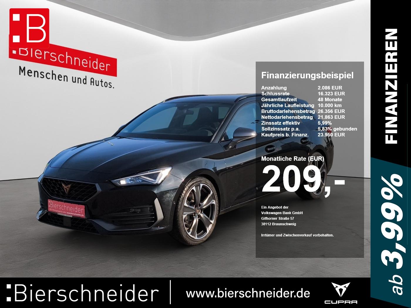 Cupra Leon SP 2.0 TSI DSG VZ LED NAVI DCC KAMERA PARKL