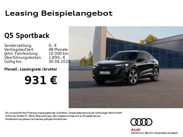 AUDI Q5 Sportback TDI qu. edition one S tronic *PANO*