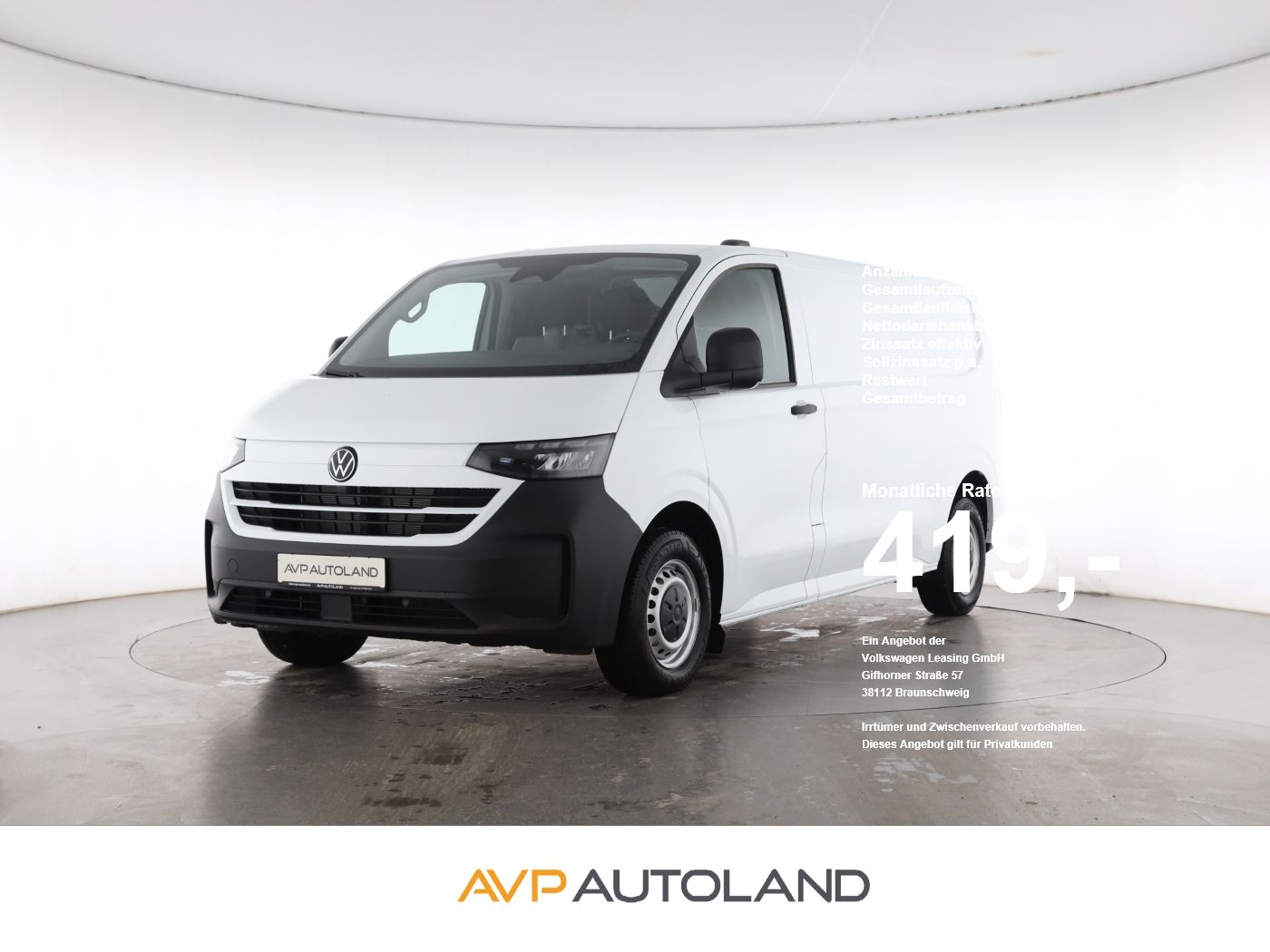 Volkswagen T7 Transporter Kasten LR lang TDI | AHK