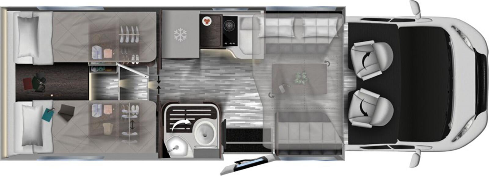 Mobilvetta Krosser P86 ohne Hubbett ACC Wi-Fi TV Truma 6E