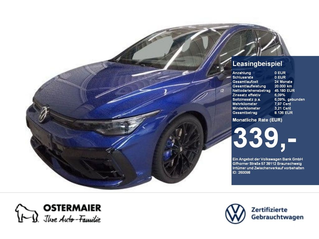 Abbildung Leasingangebot Volkswagen Golf VIII R BLACK STYLE 2.0TSI 333PS DSG 4M ACC.