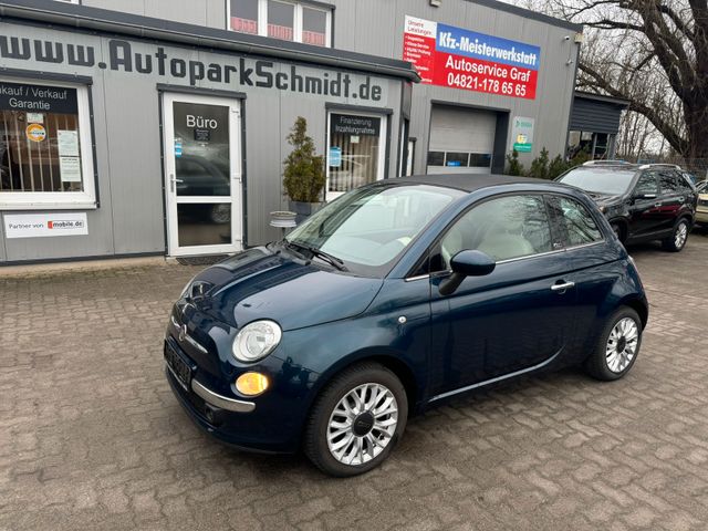 Fiat 500C CABRIO°T-LEDER°KLIMATR°PDC°ALU°TÜV 03/26!