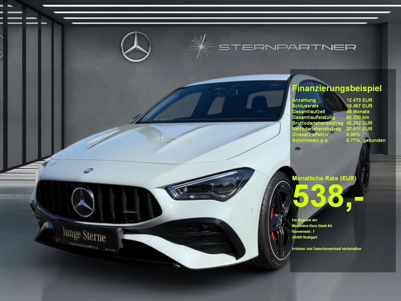 Mercedes-Benz AMG CLA 35 4M AMG+Night+Navi+Distronic+Mbeam+SHZ