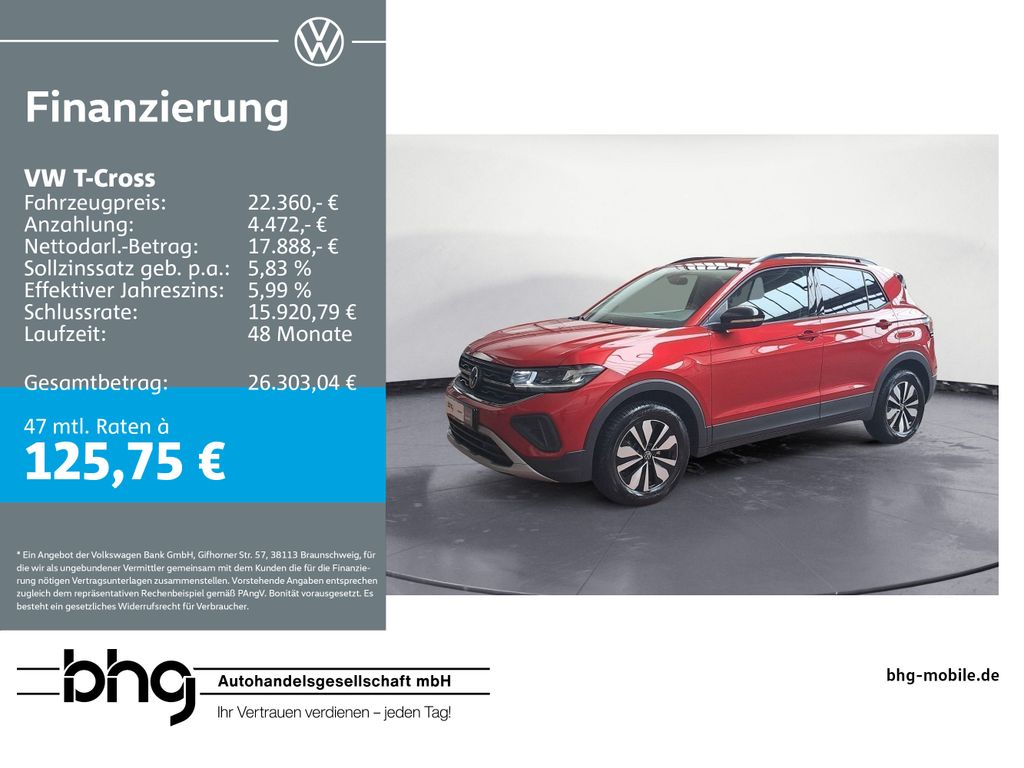 T-Cross Life 1.0 TSI *AHK*APP-CONNECT*KAMERA*