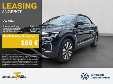 Volkswagen Leasingangebot: Volkswagen T-Roc Cabrio 1.0 TSI STYLE KAMERA NAVI ASSIST AP