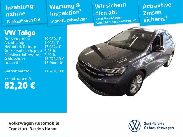 Volkswagen Taigo 1.0 TSI GOAL LED APP KAMERA ACC SHZ