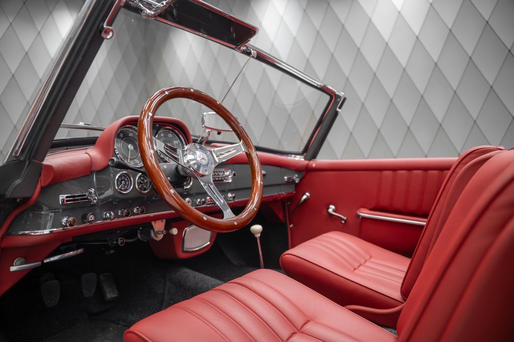190 SL Cabriolet Baujahr 1955/56 Grau / Rot - Bild 13