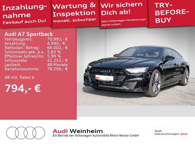 Audi A7 Sportback 55 TFSI e S-Line Black-Paket-HD-Mat