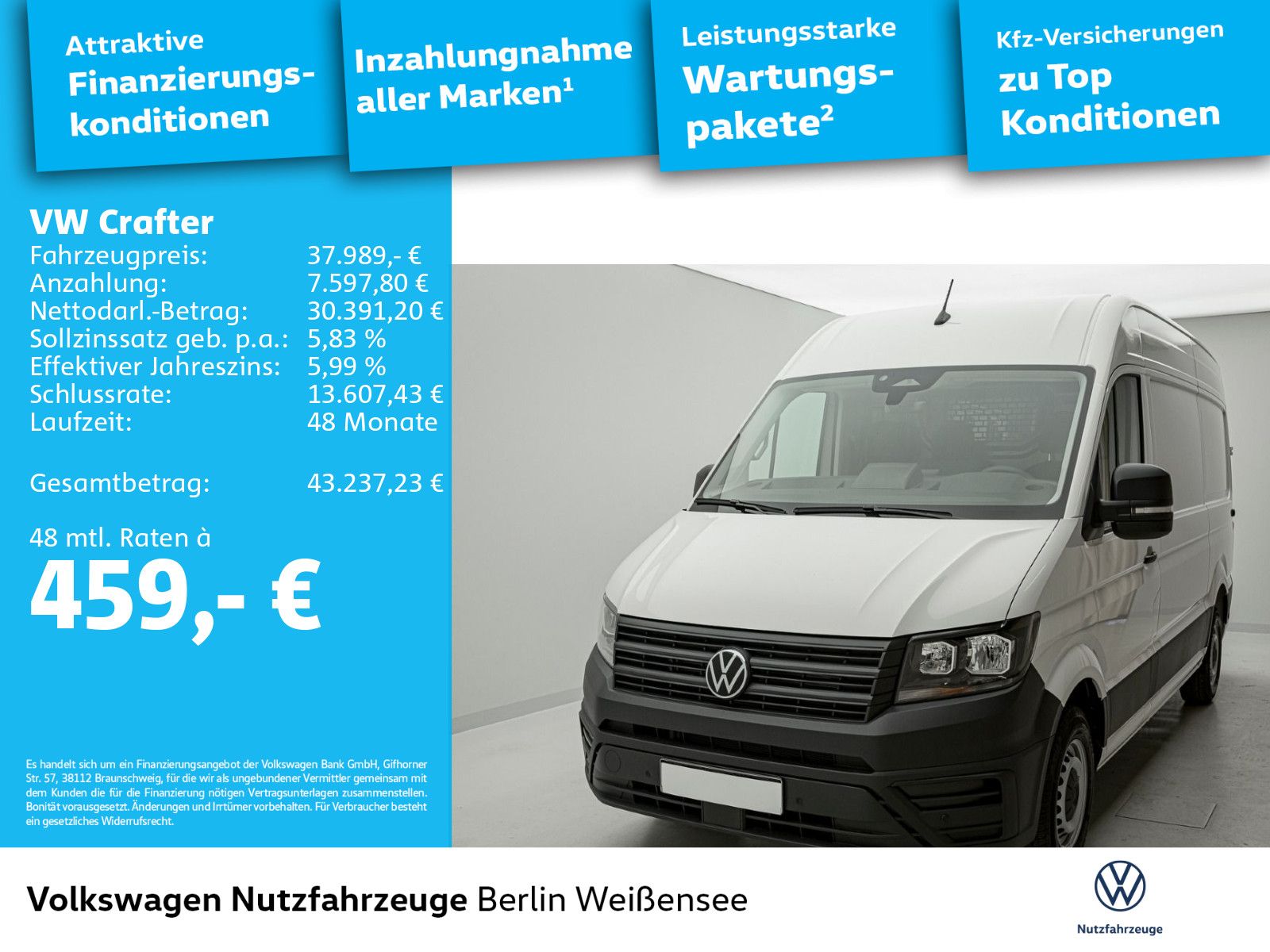 Volkswagen Crafter 35 Kasten L2H2 MR 2.0 TDI*PDC*VC*SHZ* imagem 2