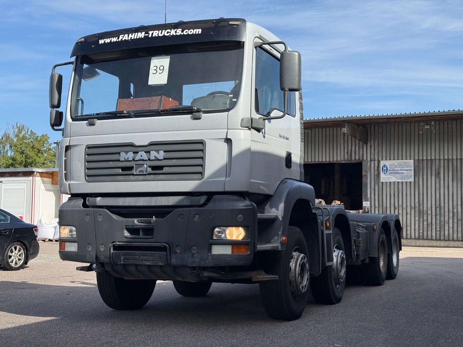 MAN TGA  32.360, Klima, 8x4 Antrieb, Blatt-Blatt