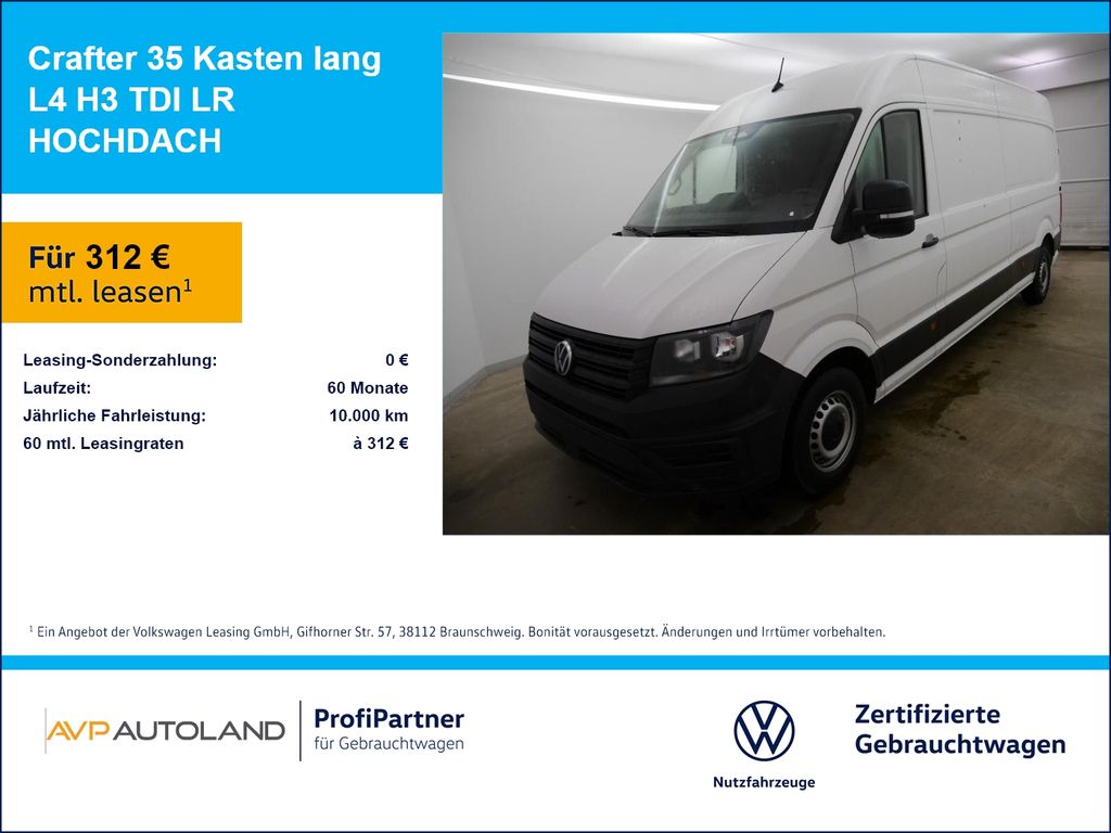 Crafter 35 Kasten lang L4 H3 TDI LR HOCHDACH