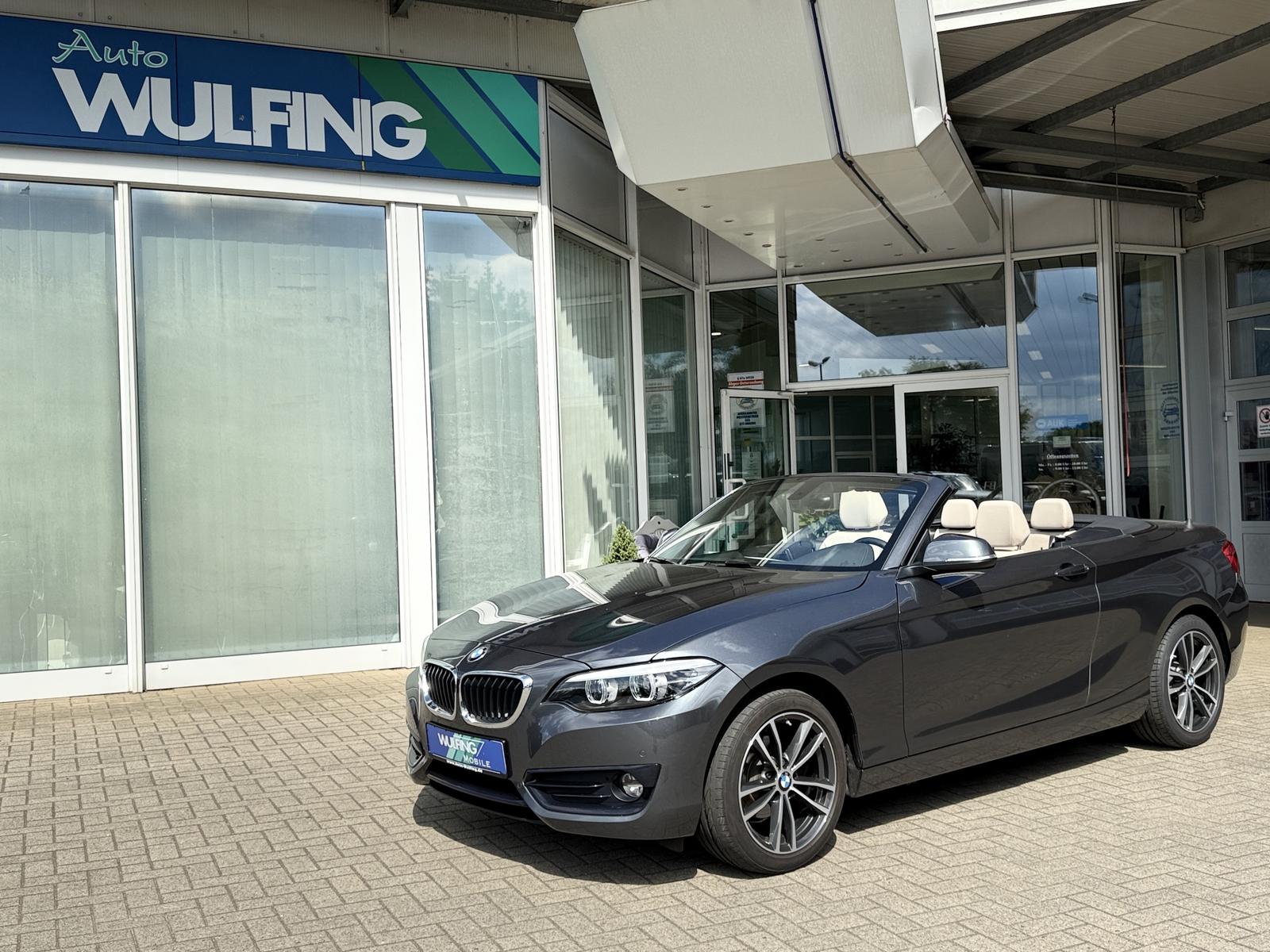 BMW 218 i Cabrio SportLine LED KAMERA Navi Leder AHK