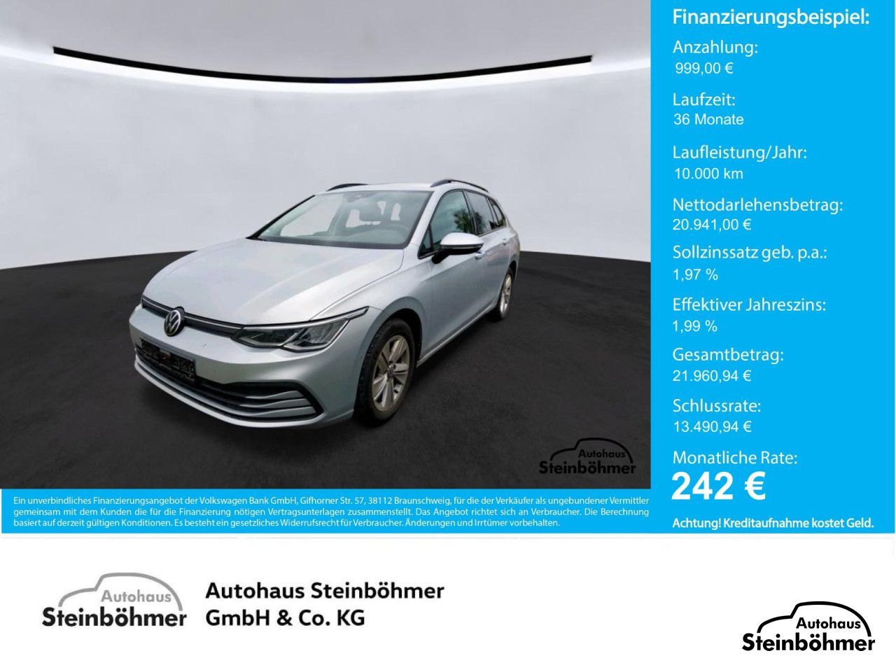 Volkswagen Golf Variant Life 1.5eTSI DSG LED NAV ACC Navi