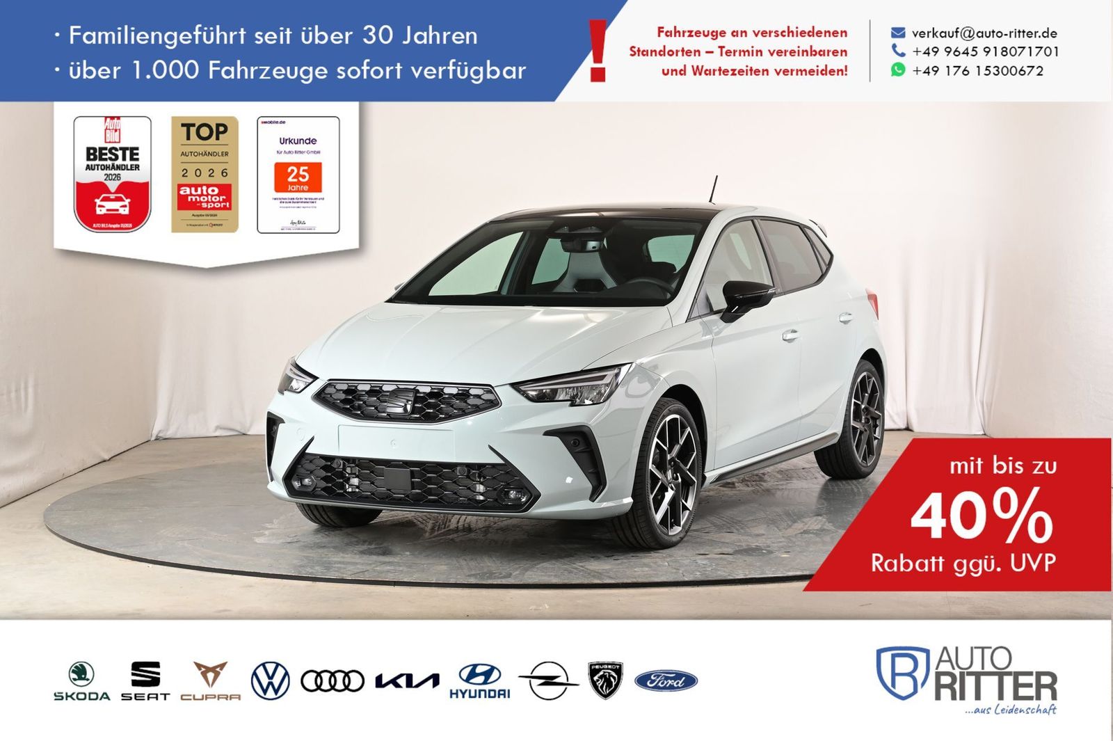 Seat Ibiza FR Black Edition ACC|RFK|PANO|LED|Navi|...