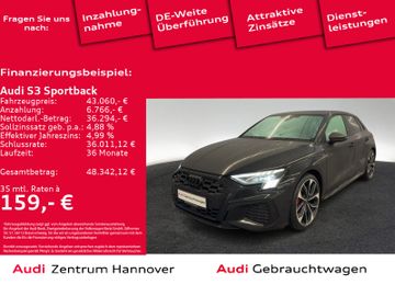 Audi Leasingangebot: Audi S3 Sportback 2.0 TFSI quattro Matrix Head-Up Pan
