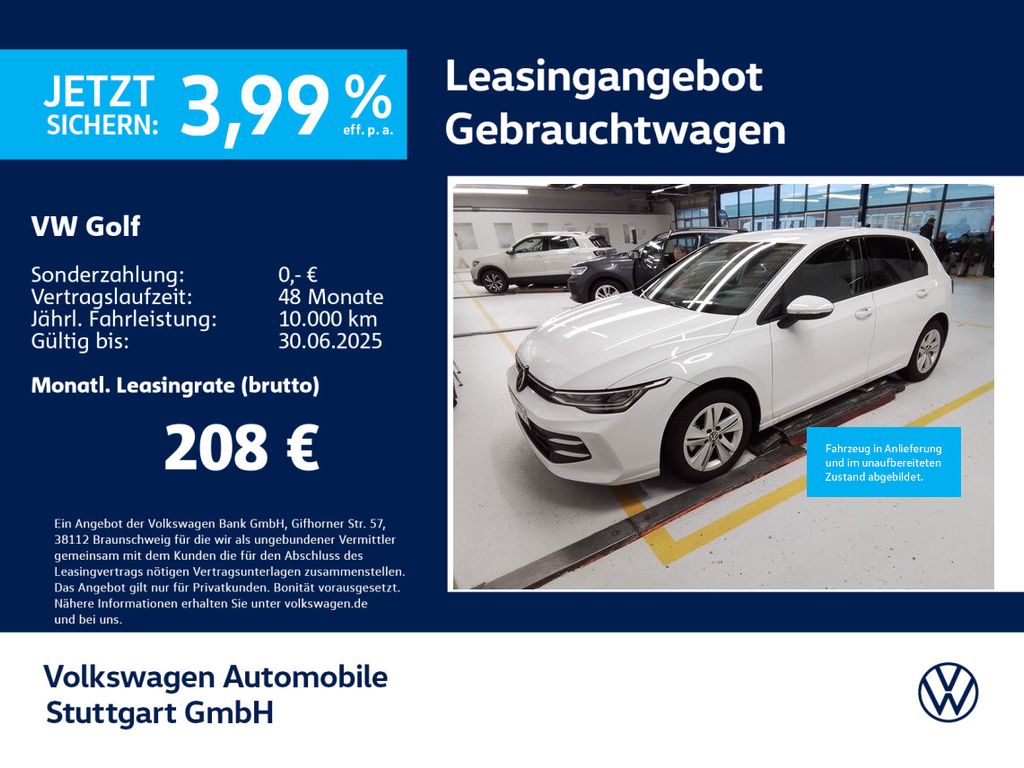 Volkswagen Golf 8 Life 1.5 TSI Navi Kamera